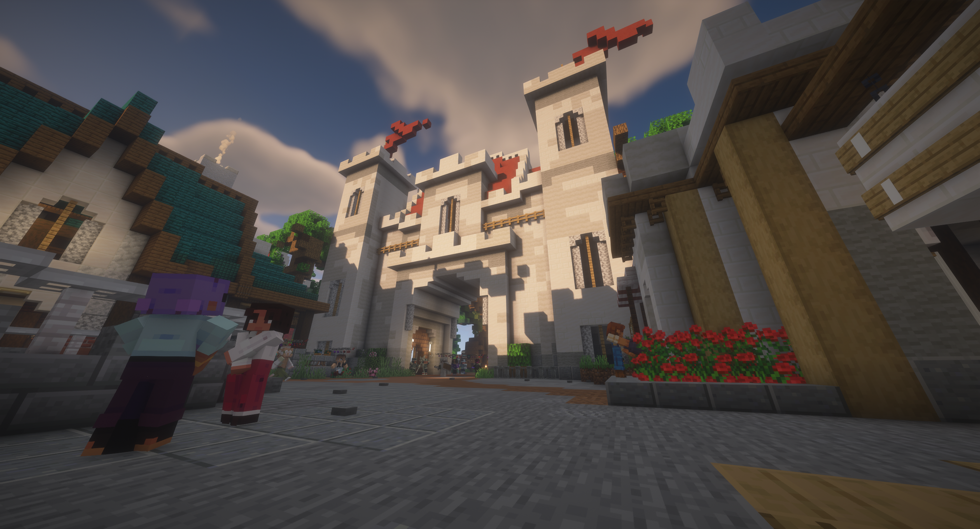 Castle Gates Entering the RealmSMP Spawn